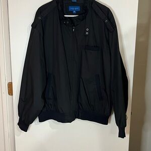 Towncraft Black Members Only Jacket with Blue Label XXL